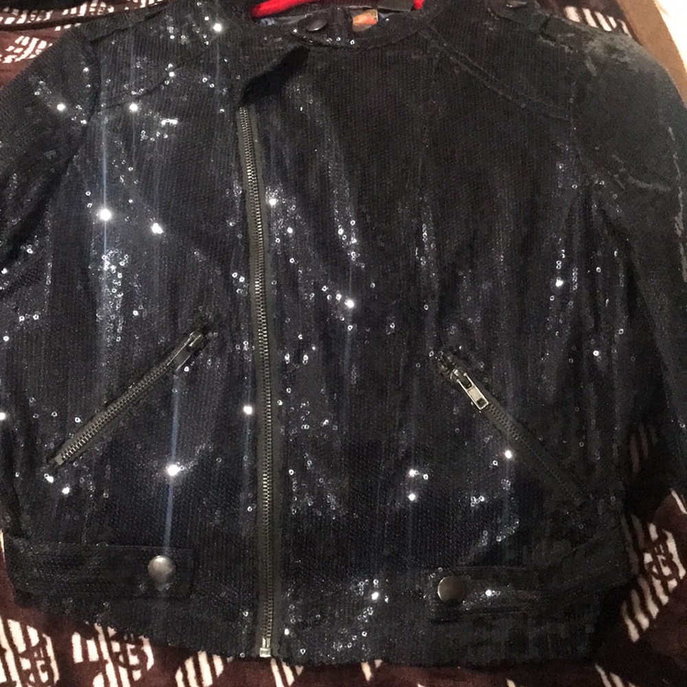 Sequined Bomber Jacket. - image 4